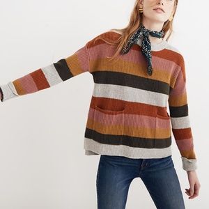 Patch Pocket Pullover Sweater in Walton Stripe